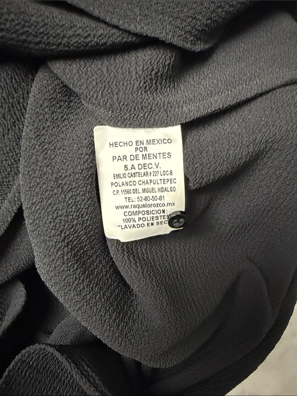 RAQUEL OROZCO black blouse Size S - Picture 8 of 10